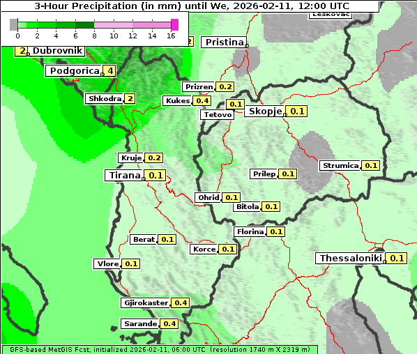 Niederschlag, 11. 2. 2026