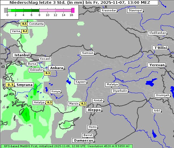 Niederschlag, 7. 11. 2025