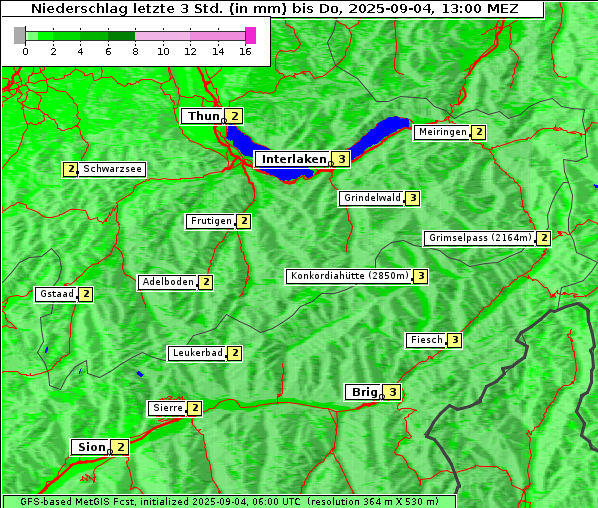 Niederschlag, 4. 9. 2025