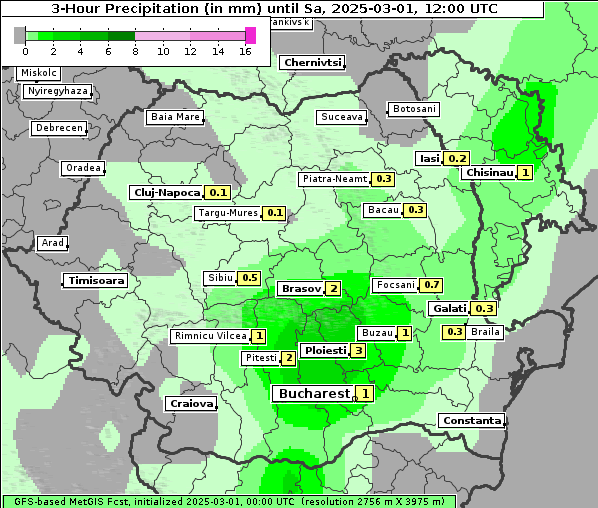 Niederschlag, 1. 3. 2025