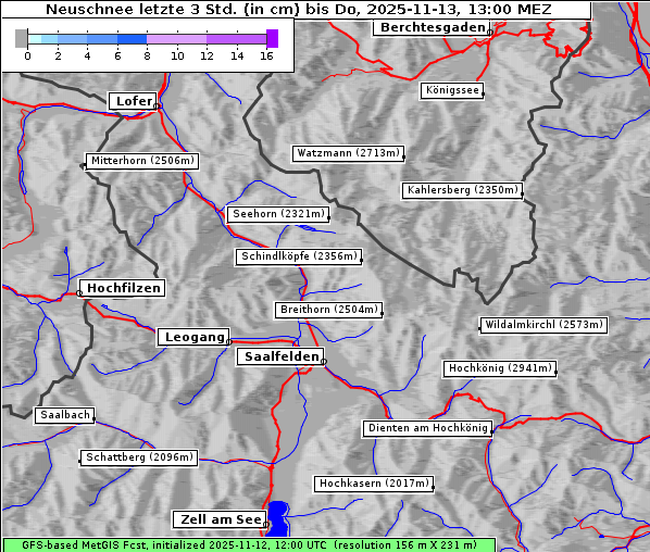 Neuschnee, 13. 11. 2025