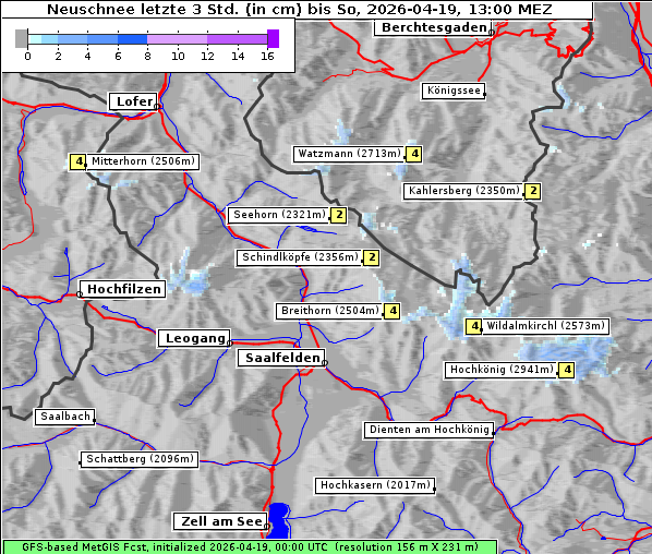 Neuschnee, 19. 4. 2026