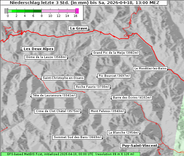 Niederschlag, 18. 4. 2026