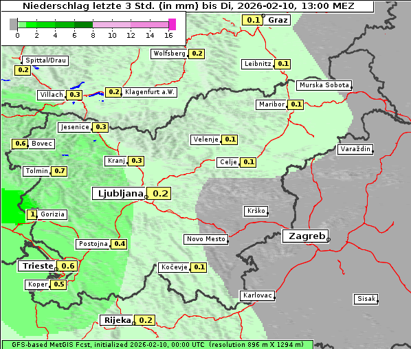 Niederschlag, 10. 2. 2026