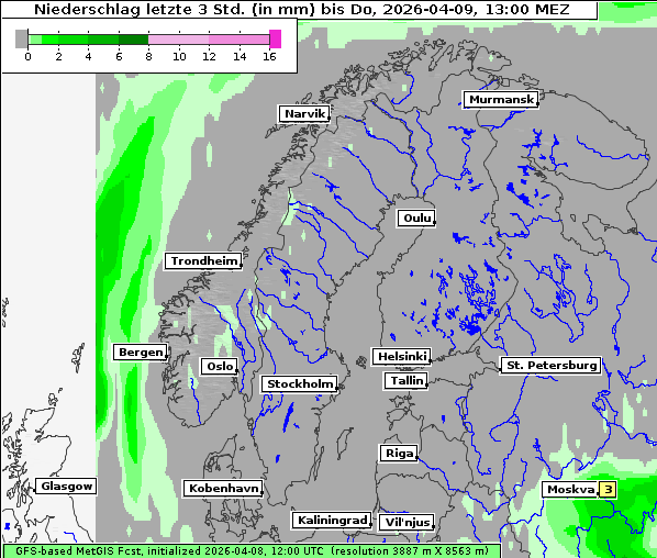 Niederschlag, 9. 4. 2026
