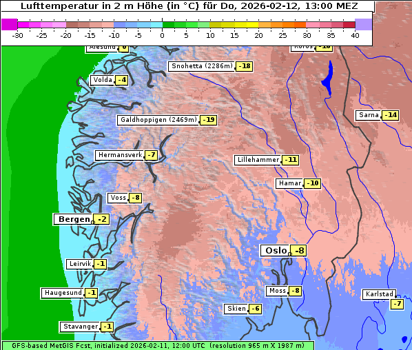 Temperatur, 12. 2. 2026