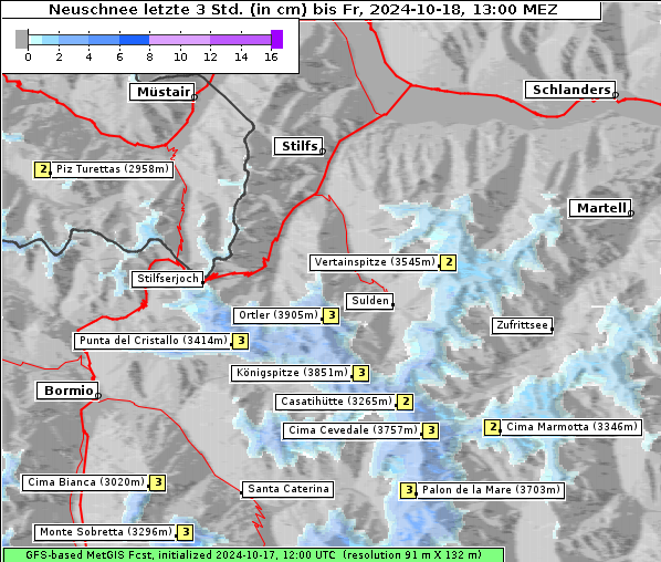 Neuschnee, 18. 10. 2024