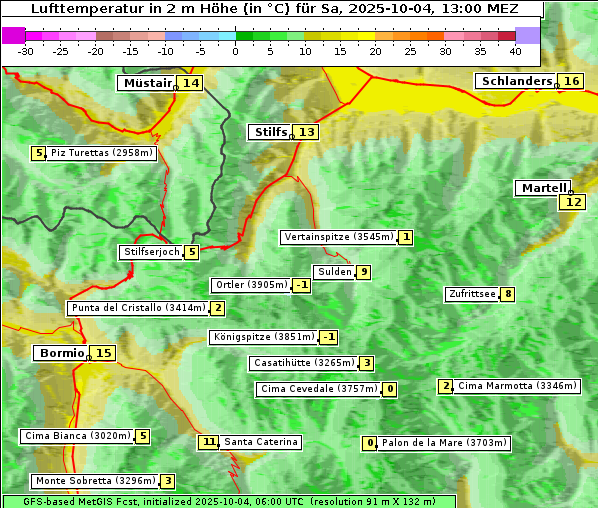 Temperatur, 4. 10. 2025