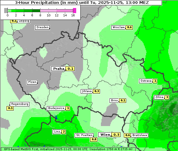 Niederschlag, 25. 11. 2025