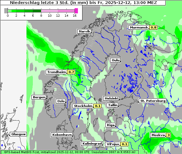 Niederschlag, 12. 12. 2025