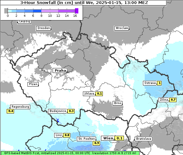 Neuschnee, 15. 1. 2025