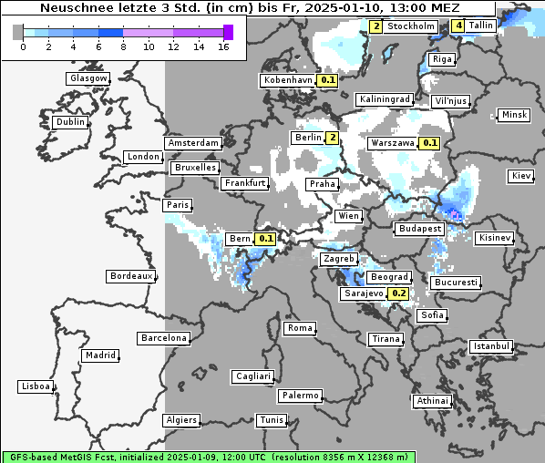 Neuschnee, 10. 1. 2025