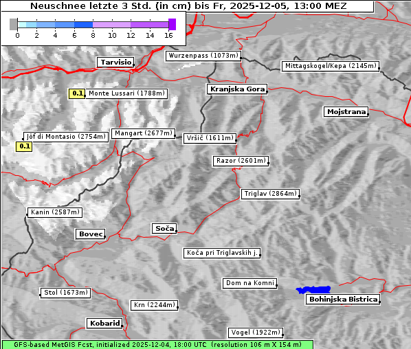 Neuschnee, 5. 12. 2025