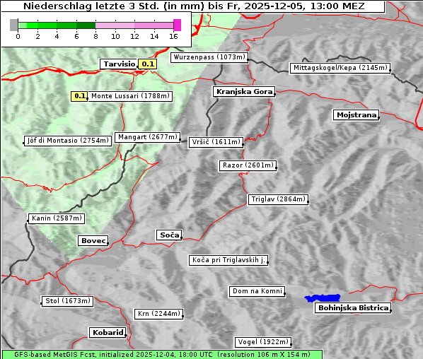 Niederschlag, 5. 12. 2025