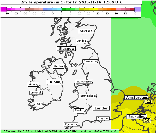 Temperatur, 14. 11. 2025