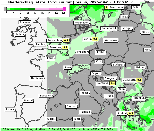 Niederschlag, 5. 4. 2026