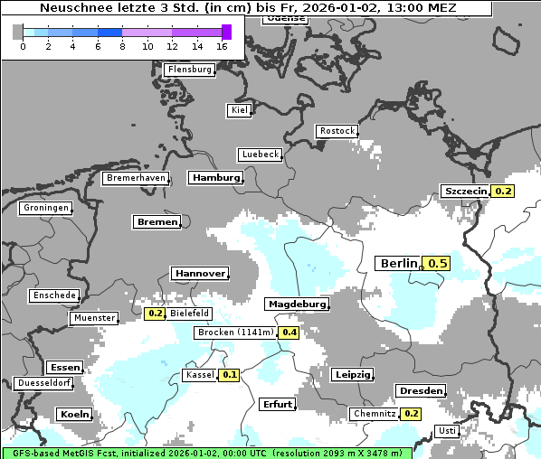 Neuschnee, 2. 1. 2026