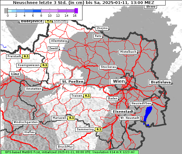 Neuschnee, 11. 1. 2025