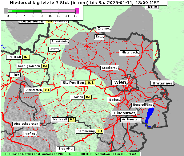 Niederschlag, 11. 1. 2025