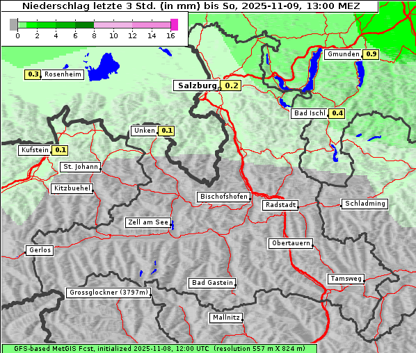 Niederschlag, 9. 11. 2025