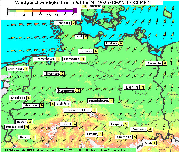 Wind, 22. 10. 2025