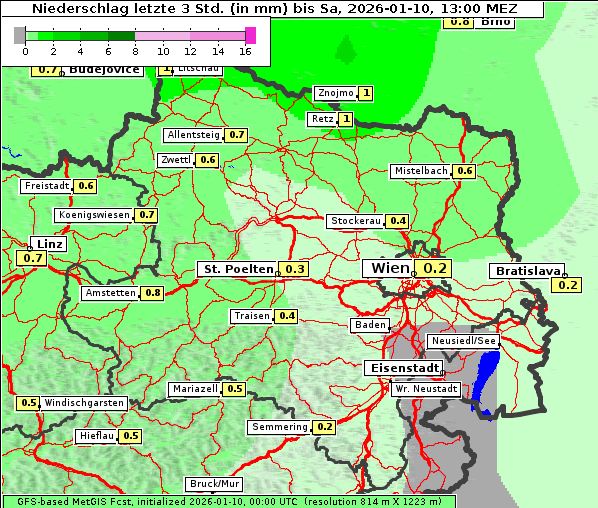 Niederschlag, 10. 1. 2026