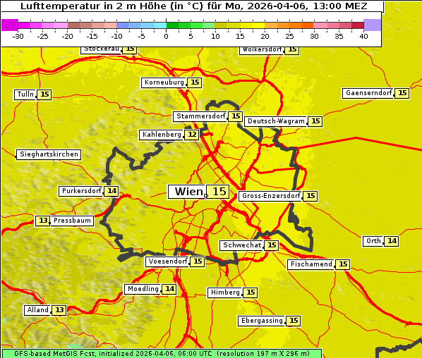 Temperatur, 6. 4. 2026