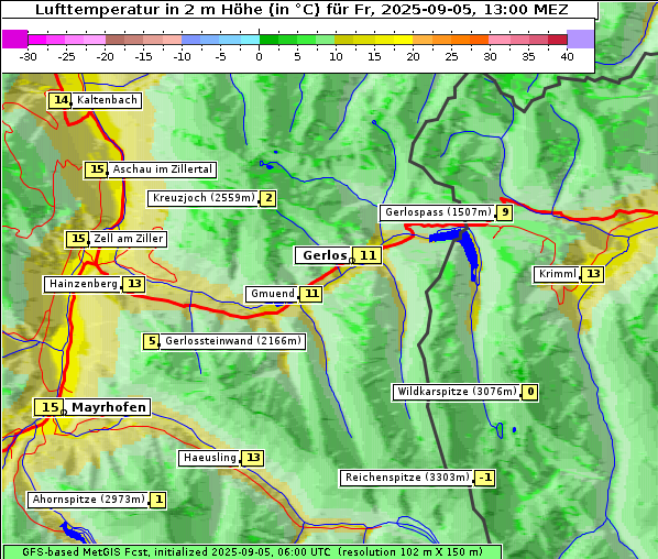 Temperatur, 5. 9. 2025