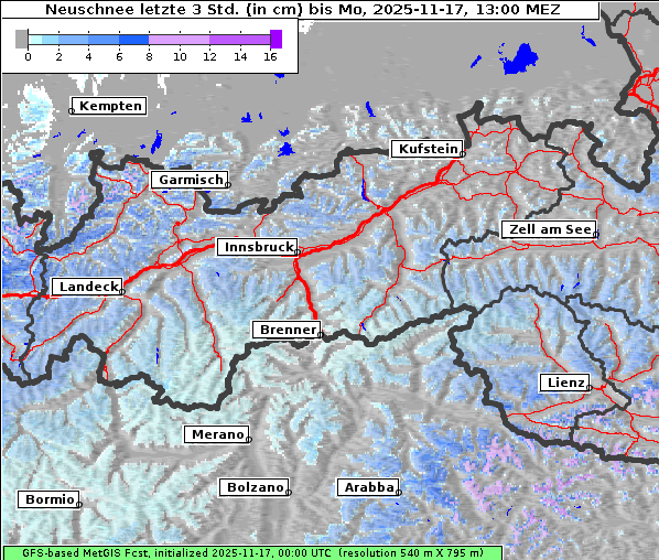 Neuschnee, 17. 11. 2025