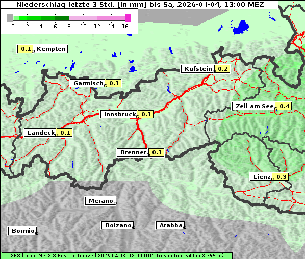 Niederschlag, 4. 4. 2026