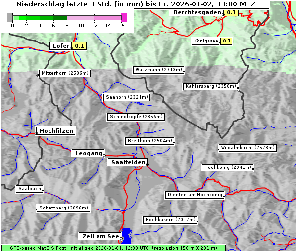 Niederschlag, 2. 1. 2026
