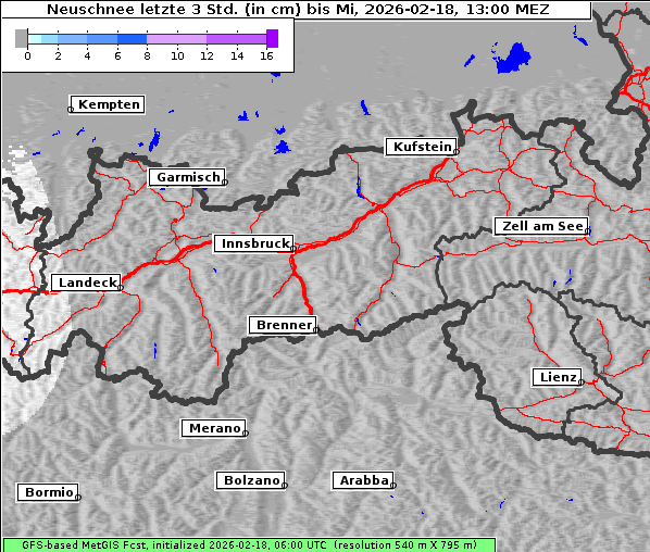 Neuschnee, 18. 2. 2026