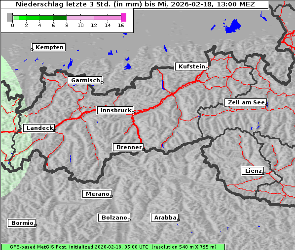 Niederschlag, 18. 2. 2026