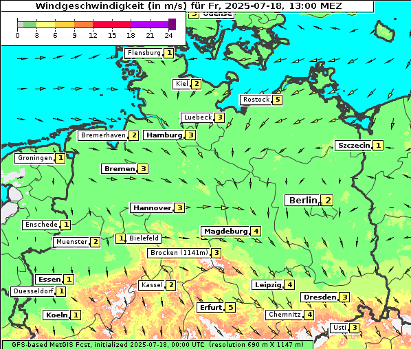 Wind, 18. 7. 2025