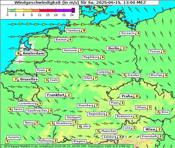 Wind, 15. 6. 2025