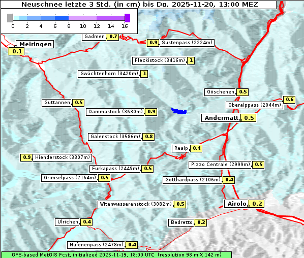 Neuschnee, 20. 11. 2025