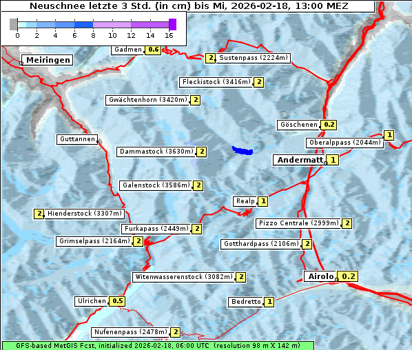 Neuschnee, 18. 2. 2026