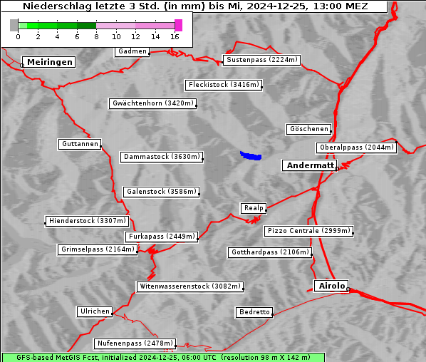 Niederschlag, 25. 12. 2024