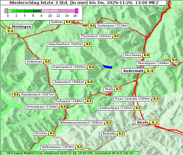 Niederschlag, 20. 11. 2025