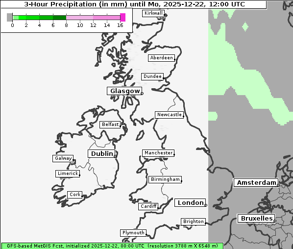 Niederschlag, 22. 12. 2025