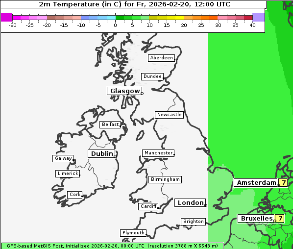 Temperatur, 20. 2. 2026