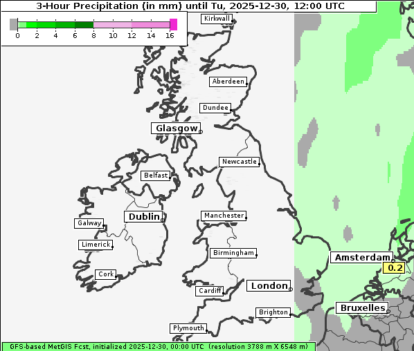 Niederschlag, 30. 12. 2025