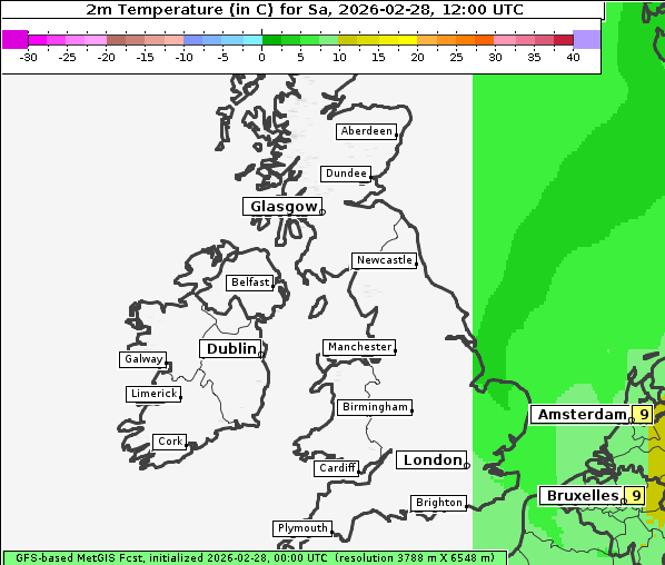 Temperatur, 28. 2. 2026