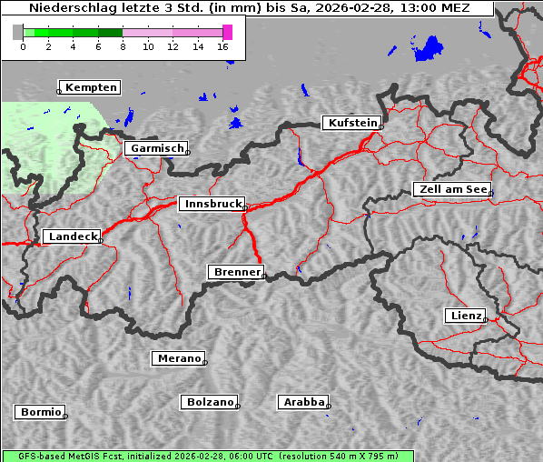 Niederschlag, 28. 2. 2026