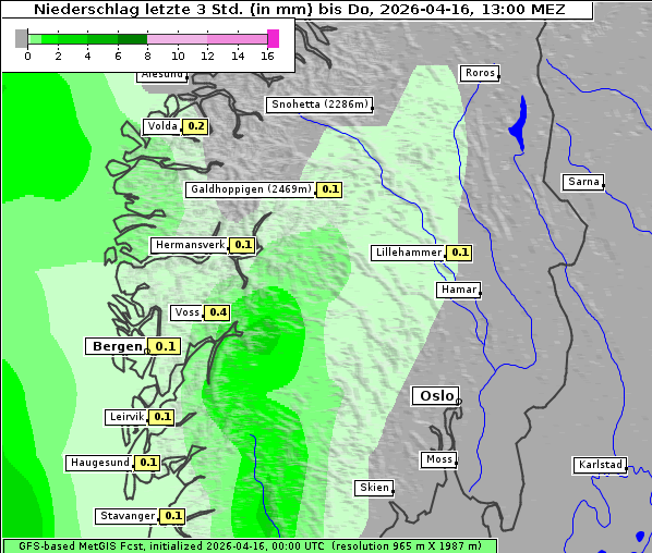 Niederschlag, 16. 4. 2026