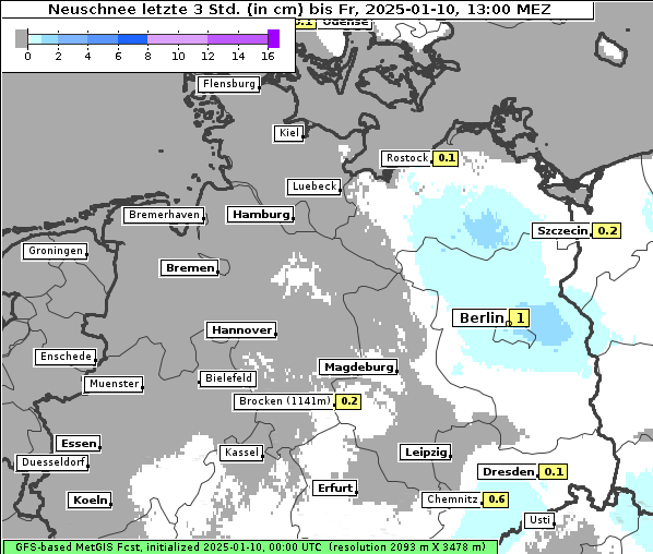 Neuschnee, 10. 1. 2025