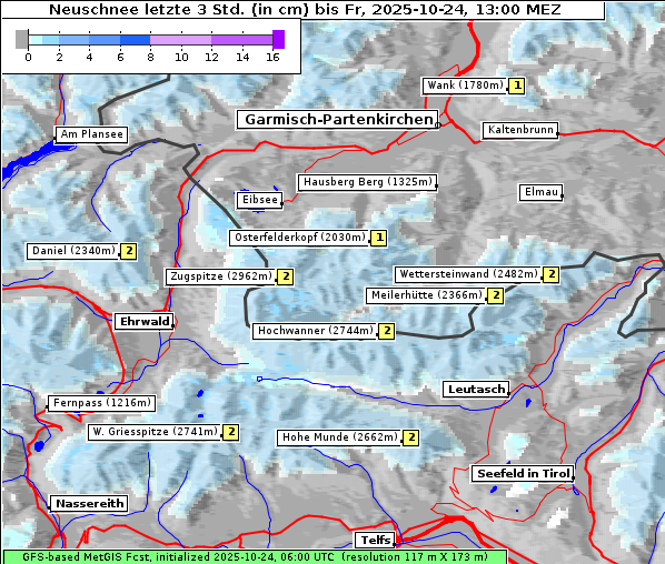 Neuschnee, 24. 10. 2025