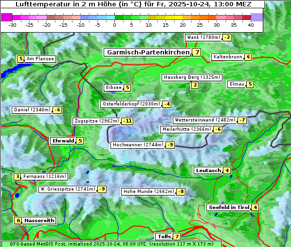 Temperatur, 24. 10. 2025