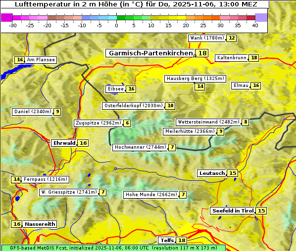 Temperatur, 6. 11. 2025