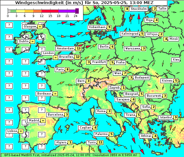 Wind, 25. 5. 2025